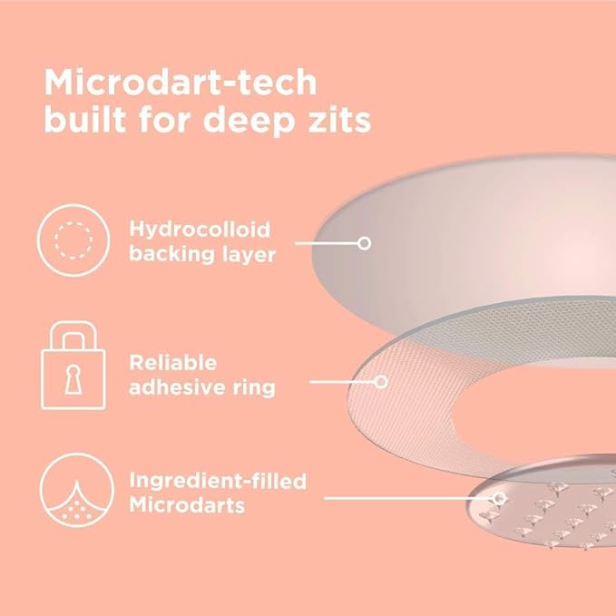 ZitSticka Killa Pimple Patches for Face - World's Most Potent Pimple Patch with Fast-Acting Microdarts - Starts Working within 6 Hours for Deep, Early-Stage Zits - Regular 28 Count with Cleana Swab