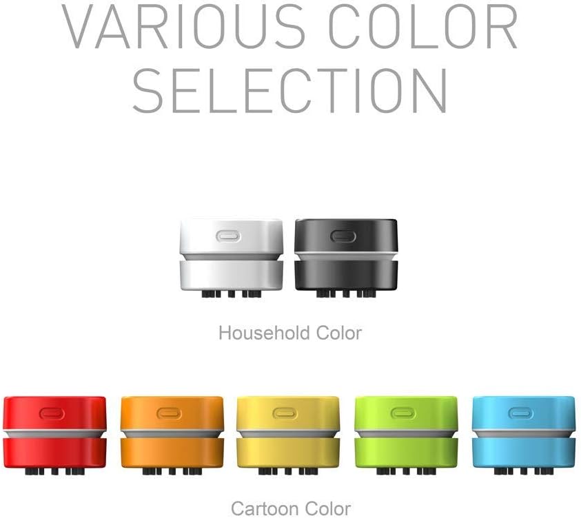 ODISTAR Desktop Vacuum Cleaner,Mini Table dust Sweeper Energy Saving,High Endurance up to 400 mins,Cordless&360º Rotatable Design for Cleaning Hairs,Crumbs,Computer Keyboard (Pink Charging)