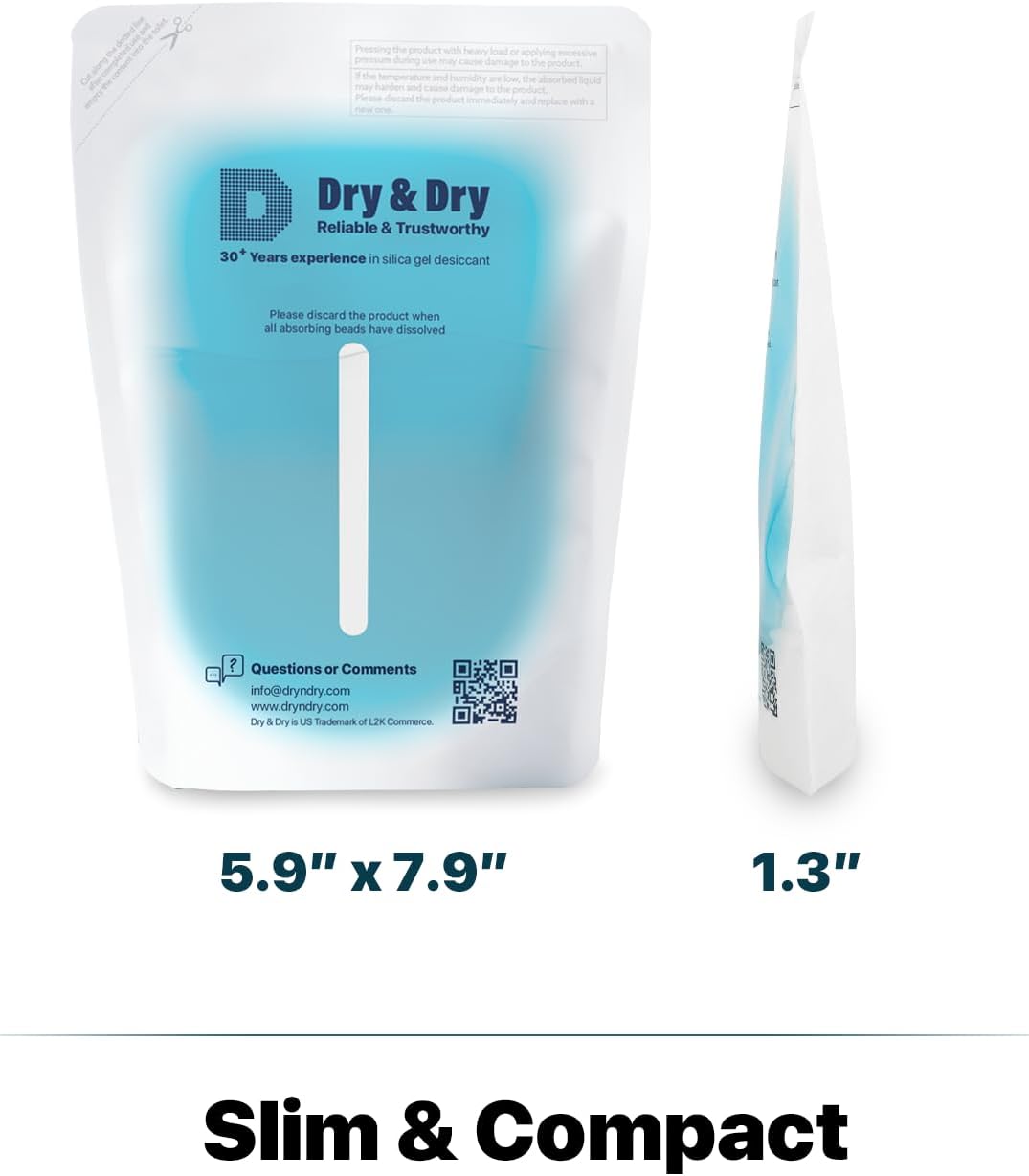Dry & Dry 12 Packs Hybrid Moisture Absorbers & Musty Odor Eliminator Dehumidifier to Control Excess Moisture for Basements, Closets, Bathrooms, Laundry Rooms. Moisture Absorbers