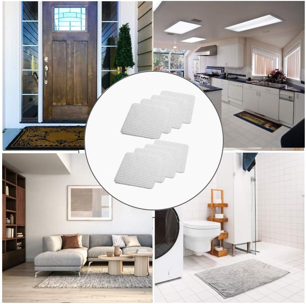 Home Techpro Vacuum Tech Rug Pad Gripper for Hardwood Floors No Damage, New Materials to Non Slip Rug Pads, Under Rug Carpet Tape : Keep Your Rug in Place & Make Corner Flat