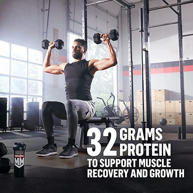 Muscle Milk Genuine Protein Powder, Vanilla Creme, 32g Protein, 4.94 Pound, 32 Servings