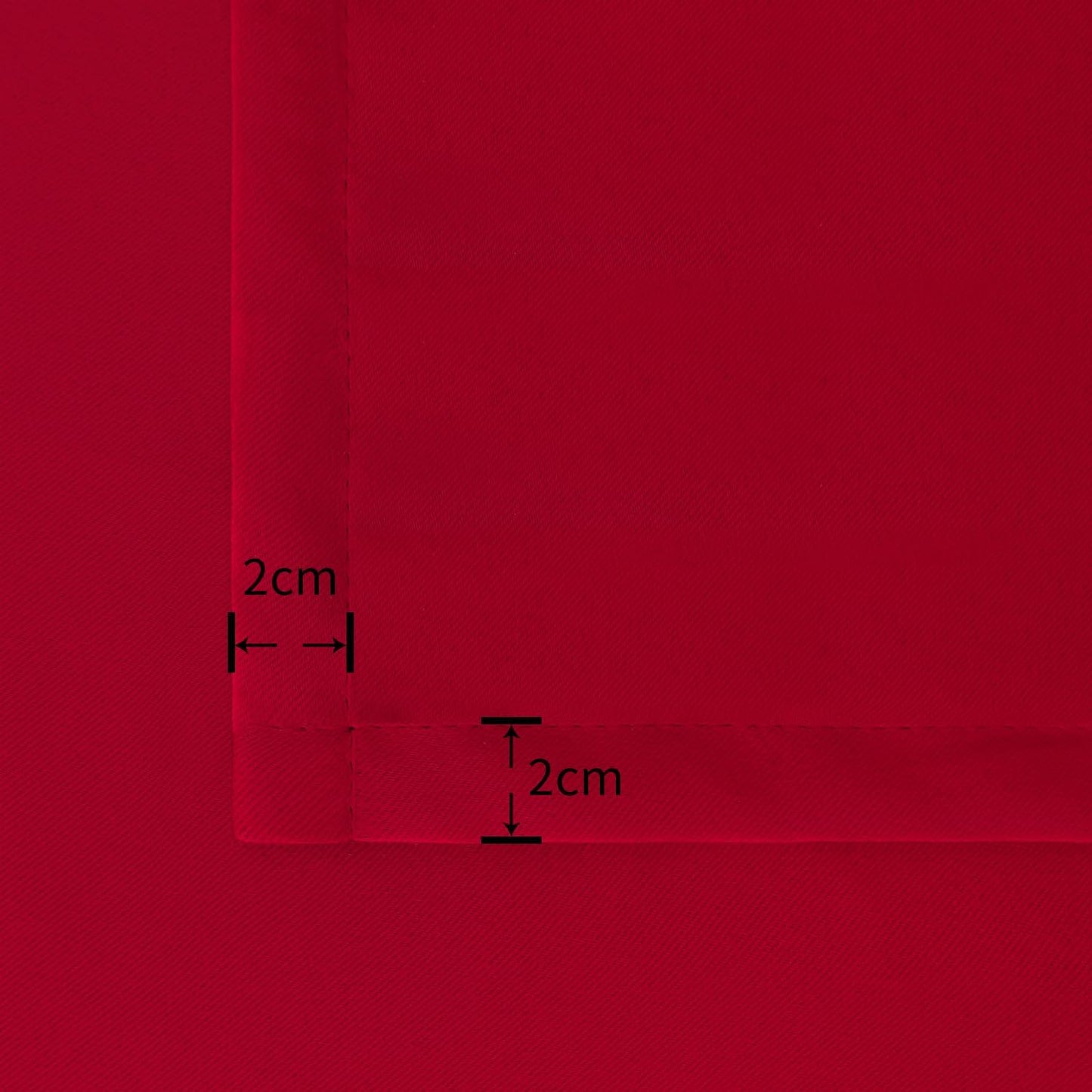 BGment Red Blackout Curtains 54 Inches Length for Short Window - Thermal Insulated Rod Pocket Room Darkening Curtain for Bedroom Living Room Basement, 42 x 54 Inch, 2 Panels