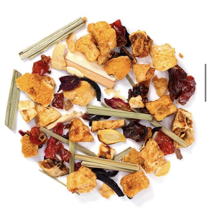 Bellasia Tea Strawberry Lemonade for Kids Using Real Fruit Pieces - Caffeine Free Herbal Tea with Real Ingredients & Balanced Flavor- Add Loose Leaf Tea to Your Child’s Routine for A Fun & Tasty Drink. 20-25 Cups