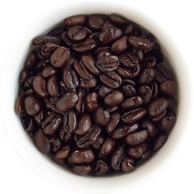 Fresh Roasted Coffee, Organic Black Knight | USDA Organic, Kosher | Dark Roast 12 oz Whole Bean