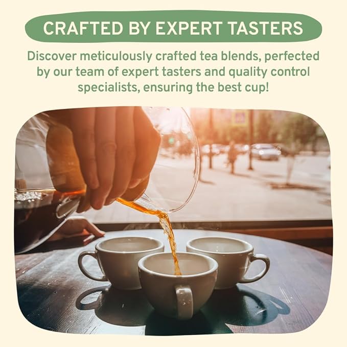 HANDPICK, Tea Bags Sampler Assortment Variety pack Gift Box 8 Flavors, 40 Tea Bags - Perfect Variety | English Breakfast, Green, Black, Herbal & More | Gifts for Him/Her