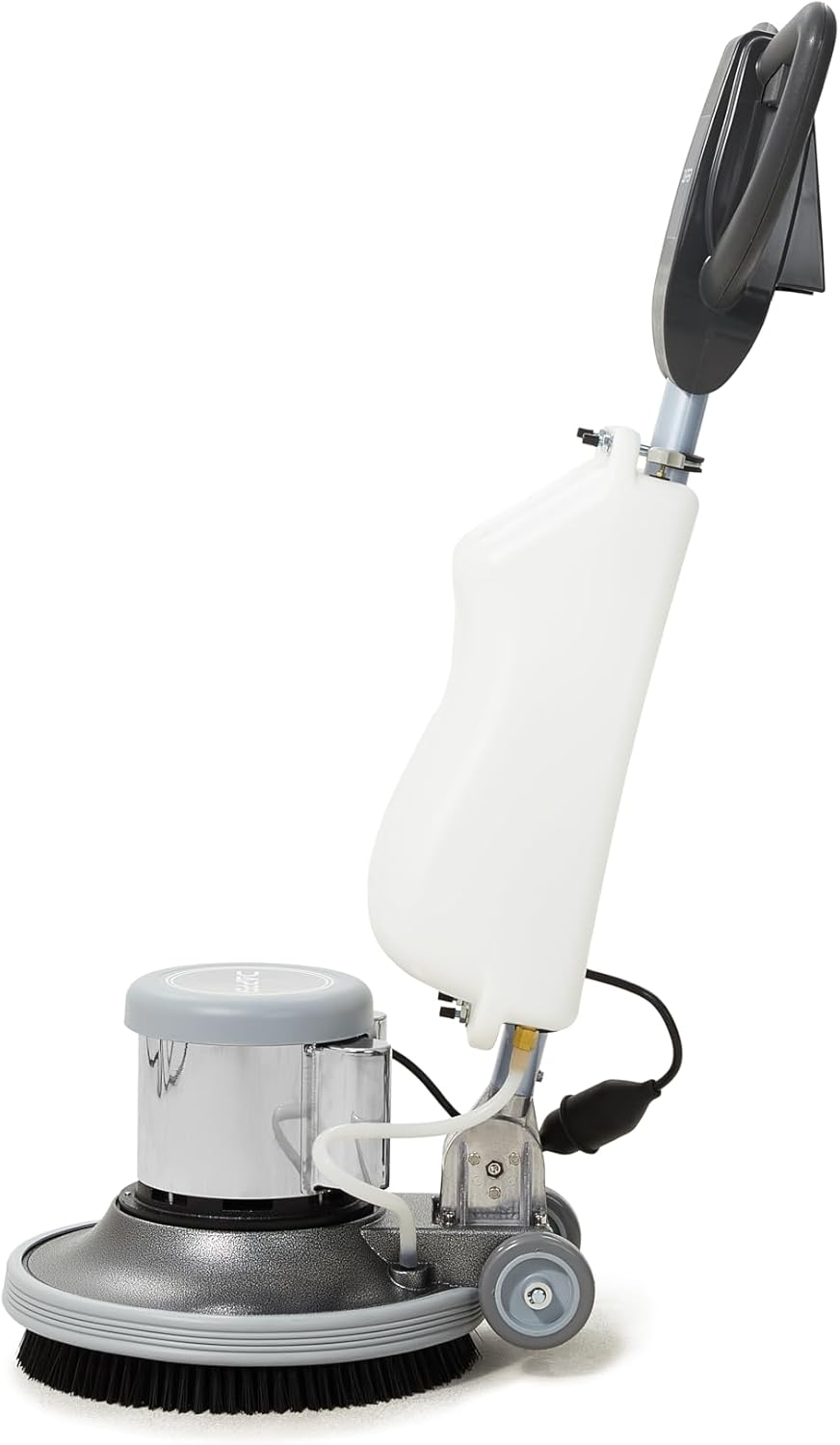 17" Heavy-duty Multi-Functional Floor Buffer Polisher Machine - Clean, Buff, Scrubb and Polish with Ease! Ideal for Carpets Too! Includes Optional Solution Tank, 2 Brushes and 3 Scouring Pads