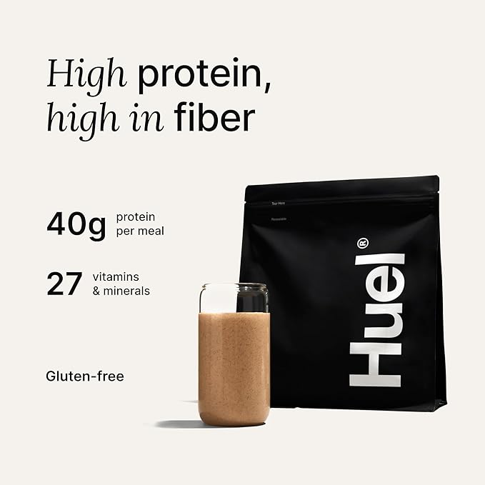 Huel Black Edition Protein Powder Meal Replacement Shake - Cookies and Cream 34 Scoops Packed with 100% Nutritionally Complete Food, Including 40g of Protein, 8g Fiber, 27 Vitamins Minerals 1