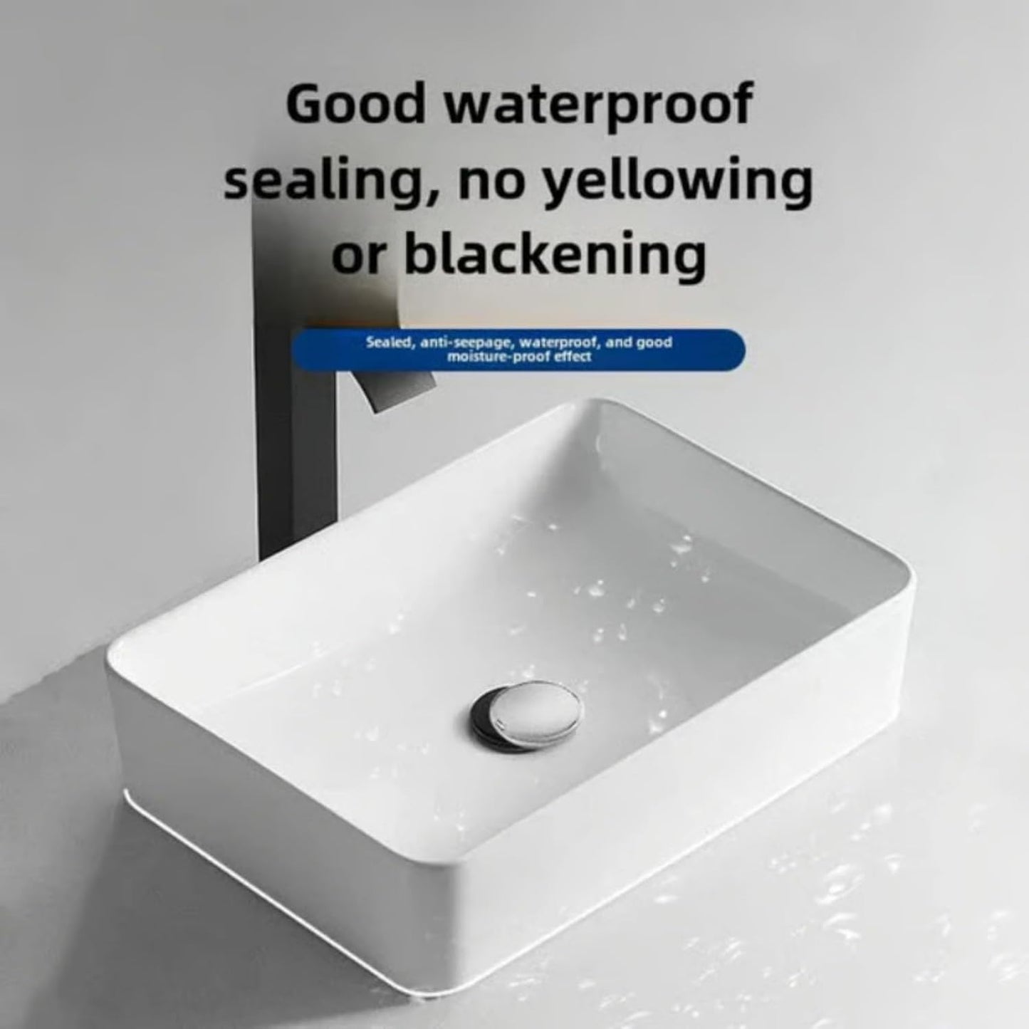 Waterproof White Grout Repair Kit, Grout Pen for Shower Tile, Grout Filler Repair, Squeeze Tube White Caulk, Waterproof & Moisture-Resistant, for Kitchen Bathroom (2)