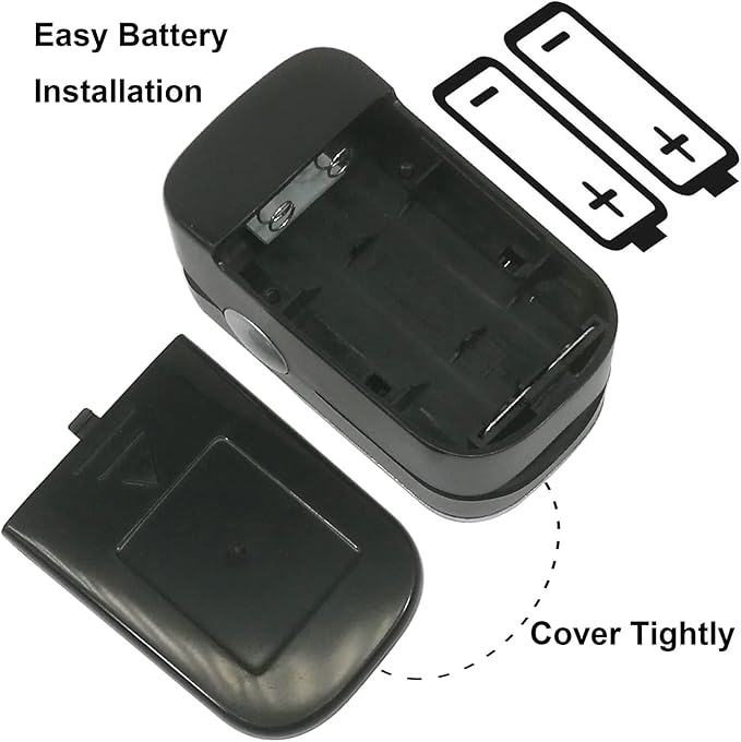 WRINERY Oxygen Saturation Monitor, Pulse Oximeter Fingertip, Oxygen Monitor, O2 Saturation Monitor, OLED Portable Oximetry with Batteries, Lanyard (Royal Black-Silver)
