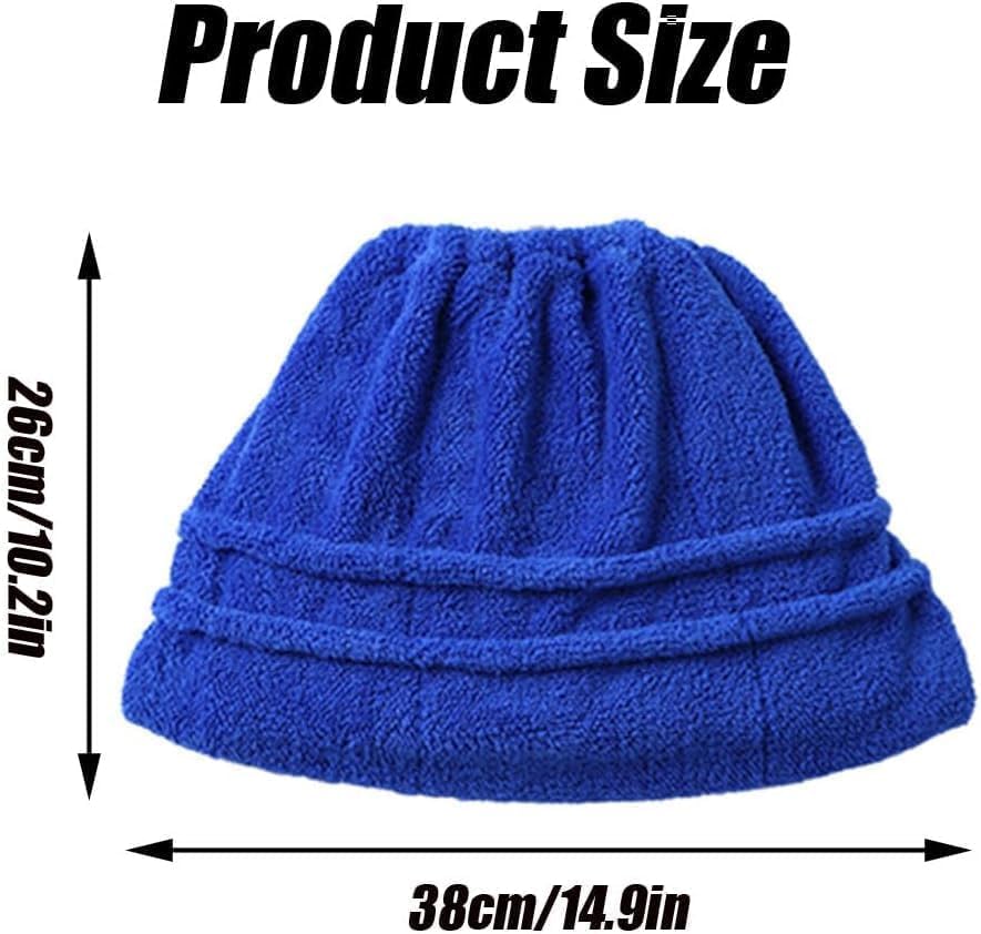 Icexeco Lazy Broom Cover Cloth, Multifunctional Lazy Brooms Cover, Washable Reusable Microfiber Broom Sweeping Refill, Wet & Dry Dual Use, Washable Mop Covers (4PCS-Blue)