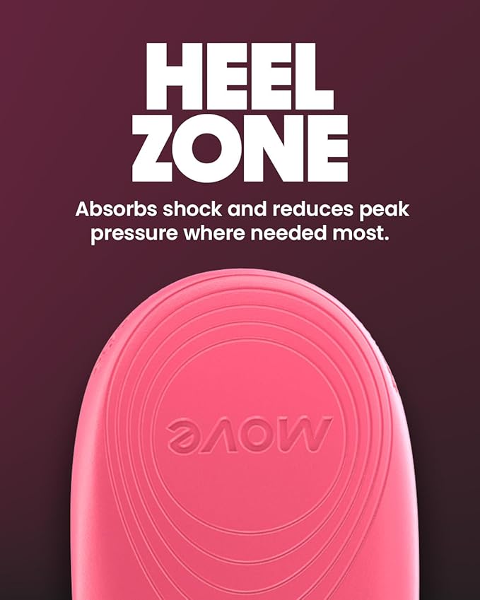 MOVE Baseline - All-Purpose Insoles - Sock Liner - Ultra Thin Shock Absorption - Maximum Freedom of Movement and Energy Return for Cleats, Shoes, Running, Basketball, Baseball (M7-7.5/WM 8.5-9)