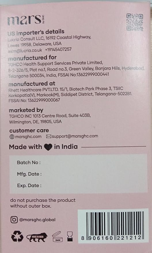 Mars BurnIt Capsules | Enriched with Psyllium Husk, Moringa & Dandelion Root | Supports Digestion, Detox & Weight Management | Pack of 1