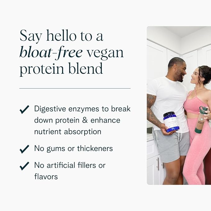Ora Organic Vegan Protein Powder - 23g Plant Protein for Women and Men - Chocolate Flavor 20 Servings, Bloat-Free, Gluten Free, Non-GMO, No Artificial Sweeteners