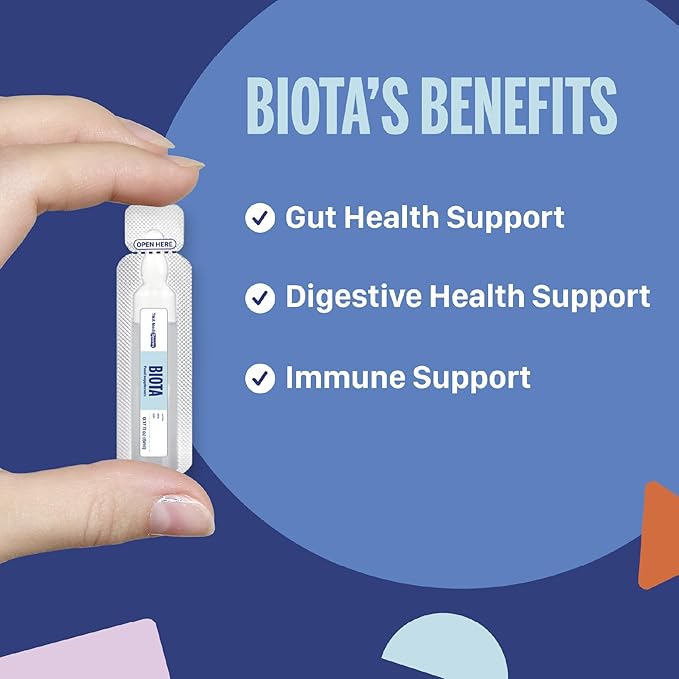 Biota Probiotic Drinks for Digestive Health & Immune Support,Fast Acting Support Stomach Constipation, Digestive Daily Probiotic for Adults, Kids, Gluten, Sugar Free & Non-GMO, 20 Servings