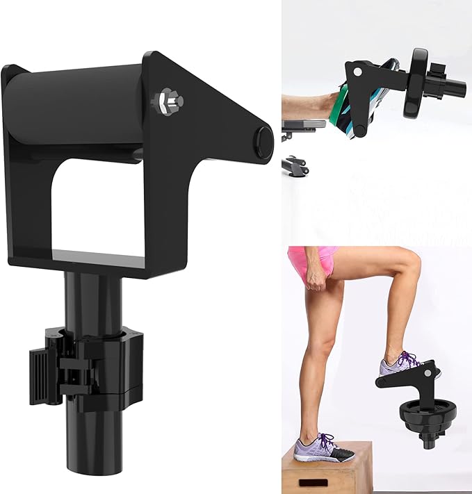 Tib Bar Single Foot Tibialis Trainer Bar Tibialis Trainer Calf Raise Machine,Professional Single Foot Tibialis Anterior Exercise Equipment for Strengthening Calves/Shins and Ankle(Black