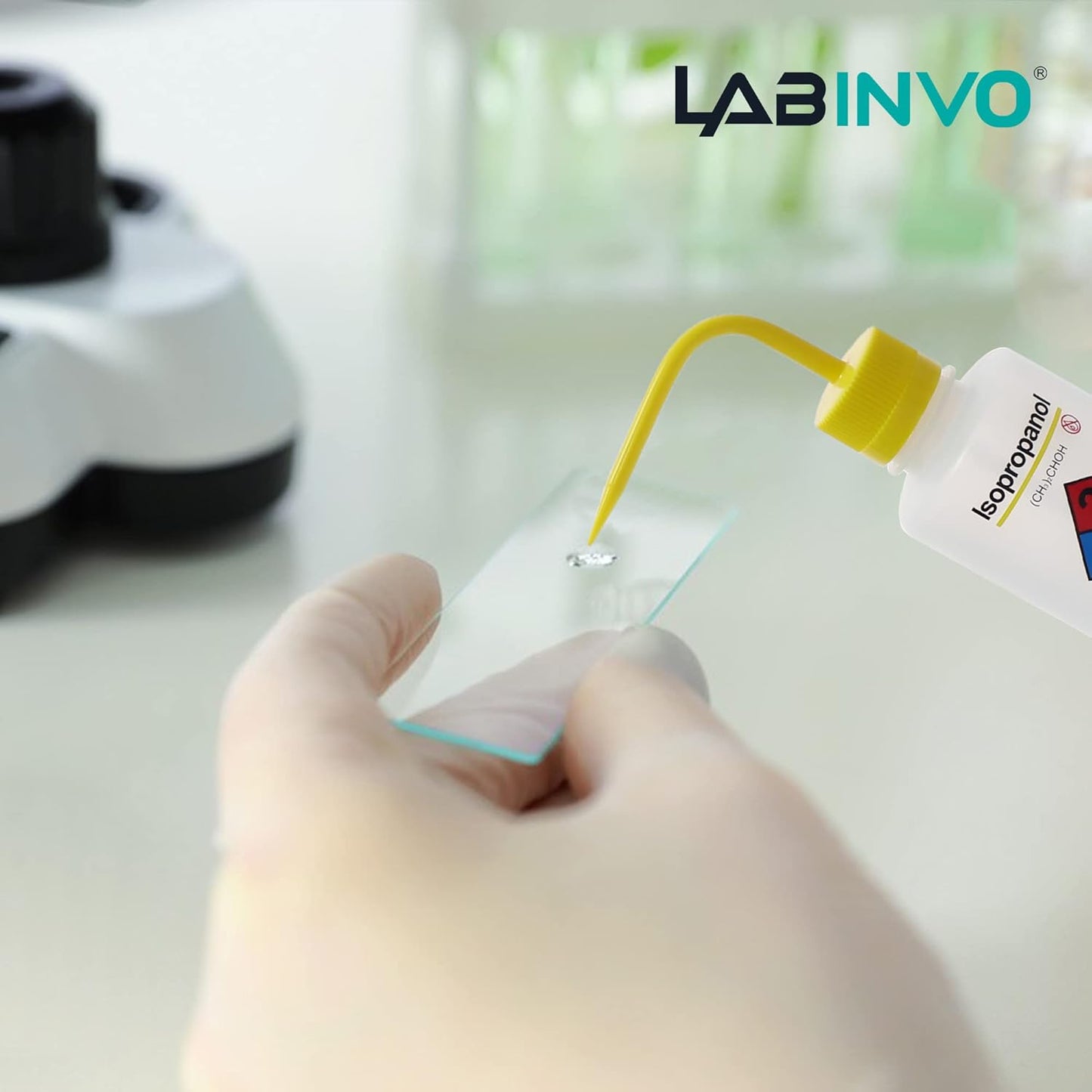 4pcs of Isopropanol Wash Bottles, Vol.500ml (17oz), Narrow Mouth, Self-Venting Safety Wash Bottles, LDPE Material, IN-WBI500