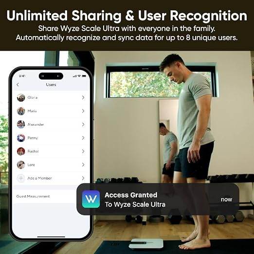 Smart Scale Ultra with 4.3" Color Display, Digital Scale for Body Weight BMI Muscle Mass, Heart Rate Monitor, Wi-Fi & Bluetooth Weight Scale with Baby/Pet/Luggage Mode, 400lbs