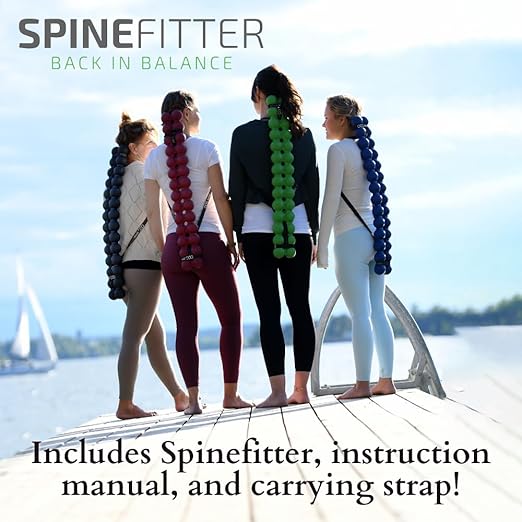 Spinefitter by Sissel, Back Stretcher, Back Cracker for Upper & Lower Back Relief, Spine Decompressor, Spinal Decompression for Back Relief, Posutre Corrector, Ideal for Pilates & Yoga, Black