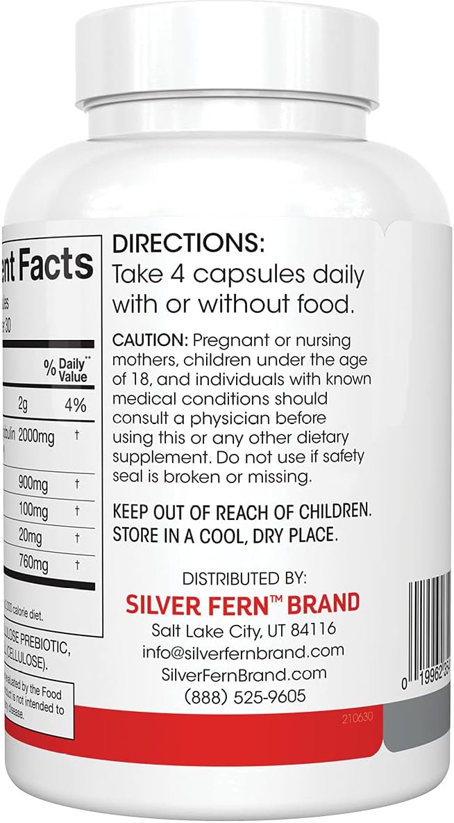 Silver Fern Cleanse - Daily Gut - 2 Bottle - 240 Capsules - 60 Day Supply - Immunoglobulin G, A & M -(IgG, IGA, IgM) - Digestive System & Immune System Support - Postbiotic