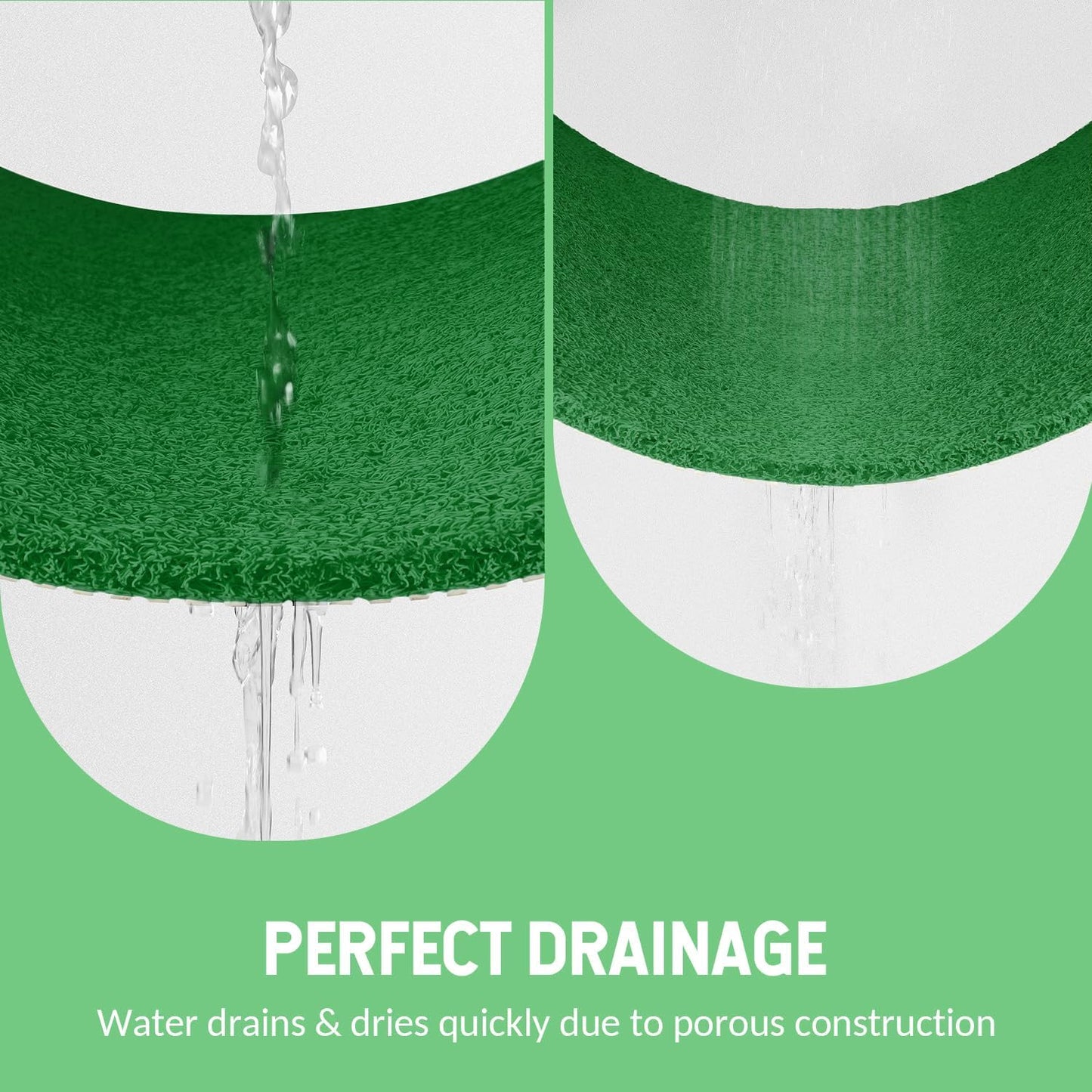 Non-Slip Bathtub Mat, Anti Slip Shower Mat, Fast Drying Bathtub Mats, Foot Scrubber Mat, Anti Slip Mat for Tub, Floor, Bathroom, Kitchen, Home, Hotel (Dark Green 40"×16")