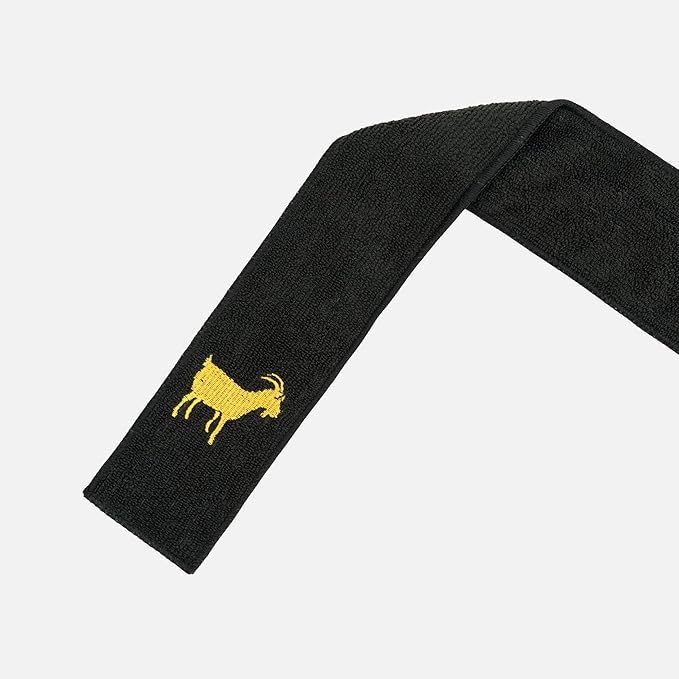 SLEEFS Goat Emoticon Black Thin Football Towel