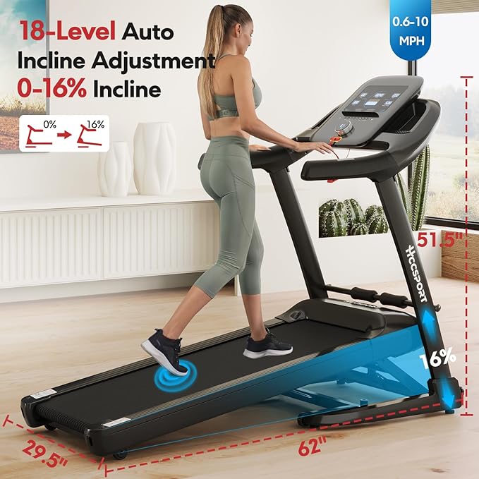 Treadmill with Incline, 3 in 1 Under Desk Treadmill Walking Pad with Removable Desk Workstation 3.5HP Foldable Compact Walking Treadmills for Home Small Office with Wristband Remote Control
