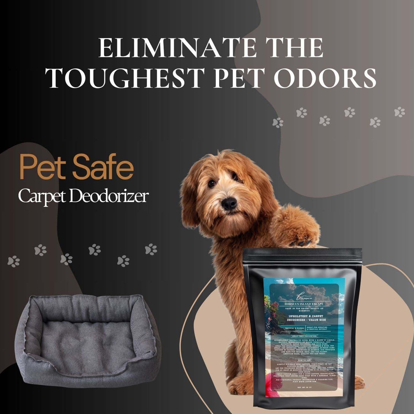 Hibiscus Island Escape Carpet Freshener Powder Refill 36 oz | Powerful Odor Eliminator for Home | Upholstery Deodorizer | Carpet Deodorizer | Pet Urine | Cat Litter Box