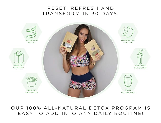 Teami® 30-Day Detox Tea Pack: All-Natural Teatox Kit with Teami Skinny & Colon Cleanse Loose Leaf Herbal Teas Lemon & Original