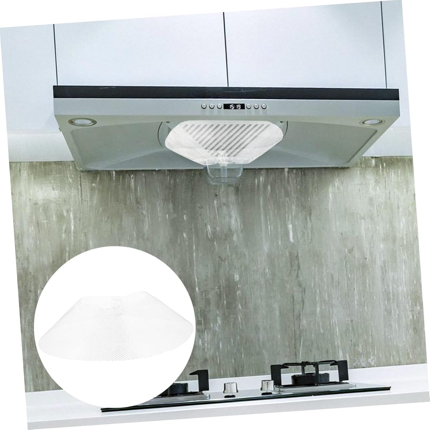 10PCS Durable Range Hood Filter Net Kitchen Replacement Practical Bowl Shaped Oil Filter for Home and Restaurant Exhaust Fans