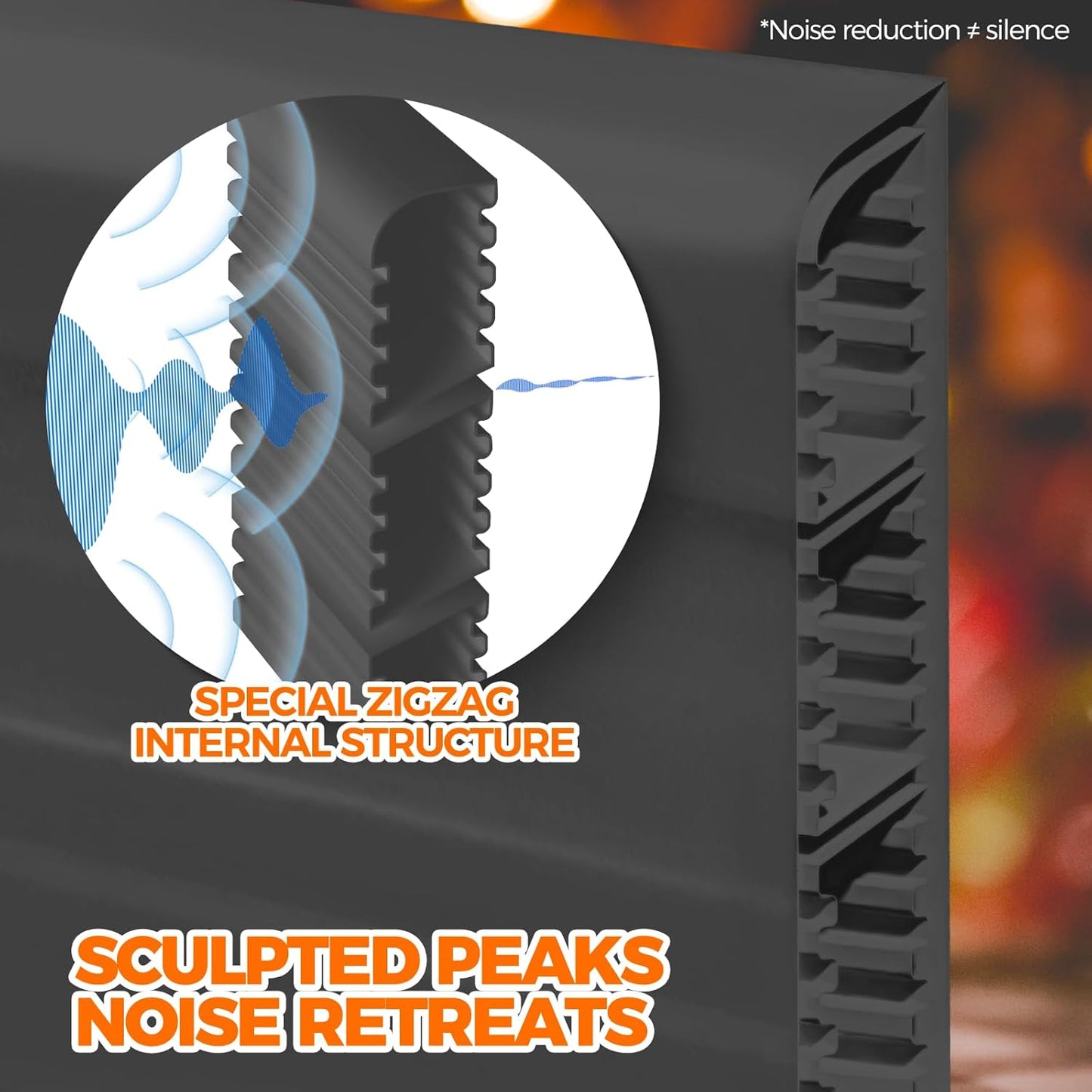 Holikme Door Draft Stopper Under Door Draft Blocker Insulator Door Sweep Weather Stripping Noise Stopper Strong Adhesive, Gray