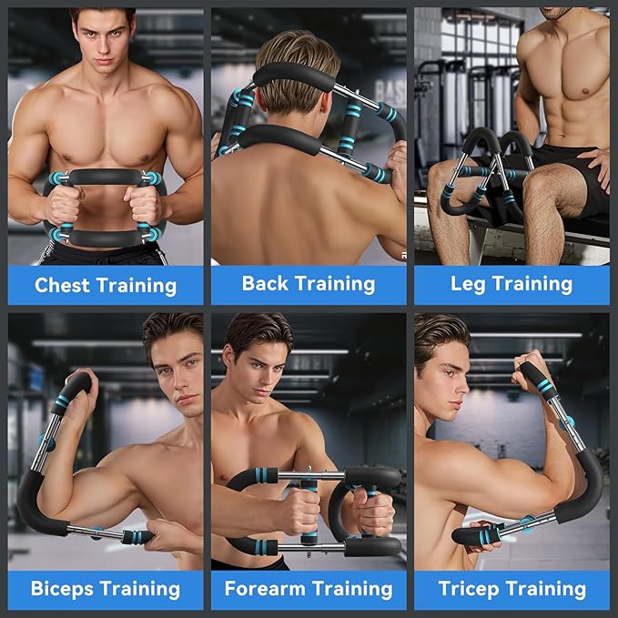 Twister Arm Trainer Adjustable 60-85-110lbs Forearm Strengthener Chest Clip Muscle Resistance Exercise Equipment for Man