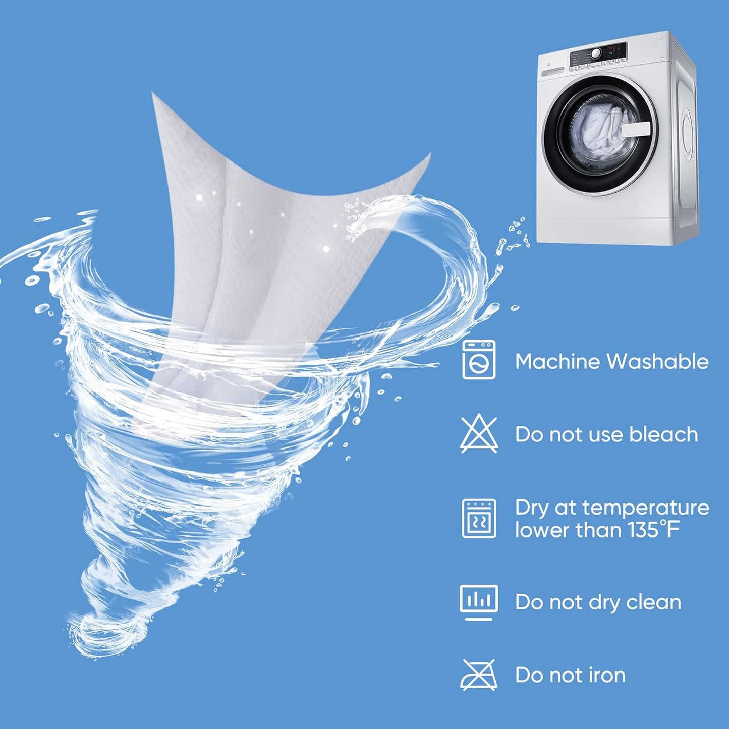 Hanherry 100% Waterproof Mattress Protector Twin Size, Mattress Cover 3D Air Fabric Cooling Mattress Pad Cover Smooth Soft Breathable Noiseless, 8''-21'' Deep Pocket