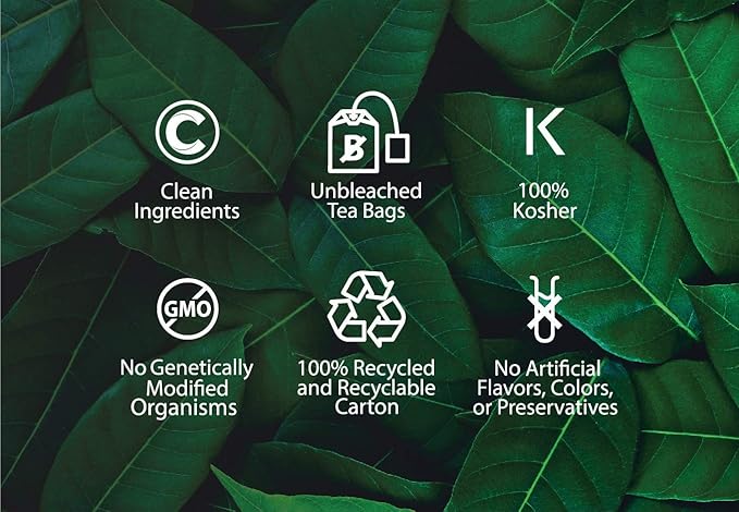 Buddha Teas Organic Blackberry Leaf Tea - OU Kosher, USDA Organic, CCOF Organic, 18 Bleach-Free Tea Bag
