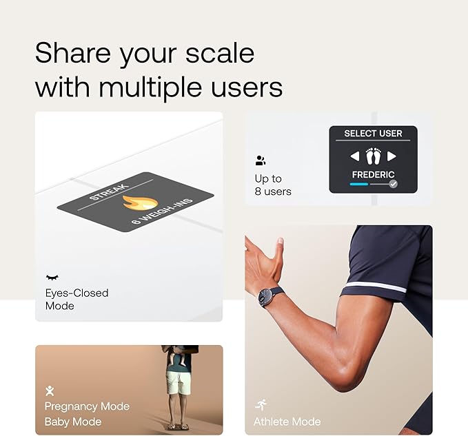 WITHINGS Body Smart - Accurate Scale for Body Weight and Fat Percentage, Body Composition Wi-Fi and Bluetooth Weight Scale, Baby Weight Scale, Smart Scale Apple Health Compatible, Bathroom Scale