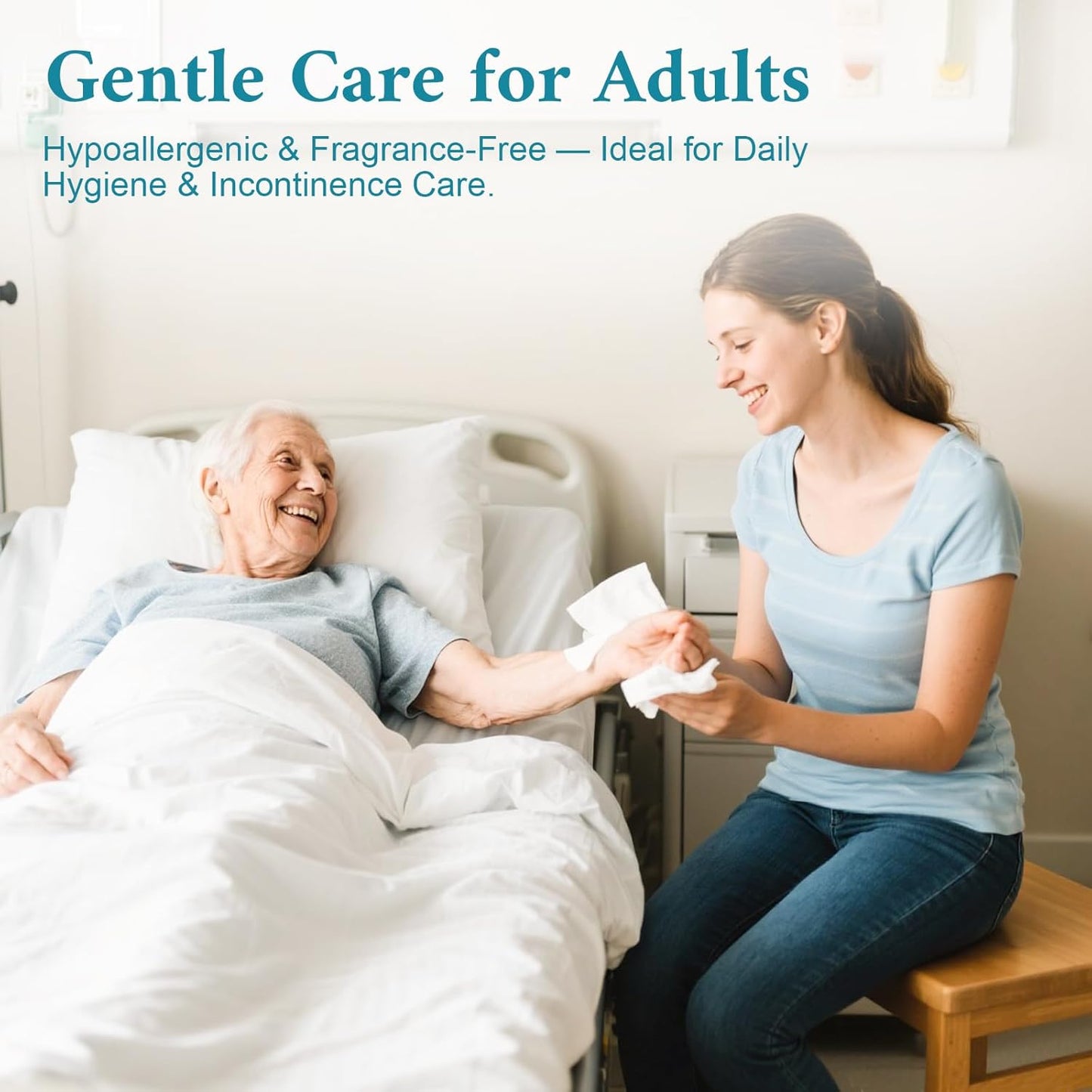 300 Pcs Ultra Thick Soft Large Body Wipes Individually Wrapped(7.87" x 9.45"),Shower Wipes for Adults Bathing No Rinse,Personal Cleansing Wipes for Travel Gym,Bulk Deodorant for Homeless(White)