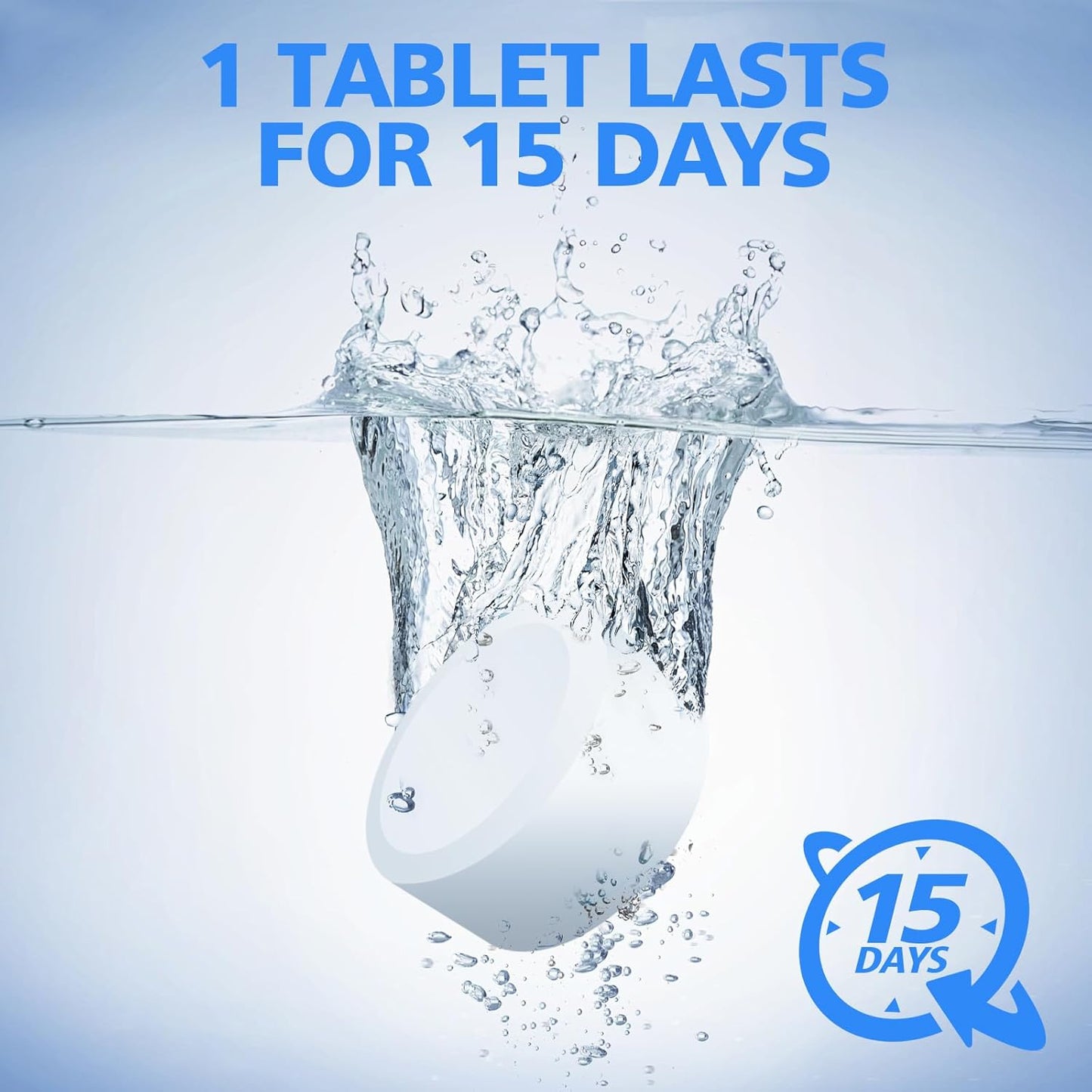 USKICH Toilet Bowl Cleaner 40 PACK, Household Automatic Toilet Bowl Cleaners with Bleach, Bathroom Toilet Tank Cleaners Tablets with Sustained-Release Technology for Deodorizing & Descaling