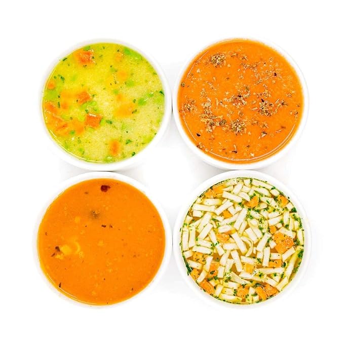WonderSlim Protein Soup, Variety Pack, 70-110 Calories, 12-15g Protein, 0-1.5g Fat (7ct)