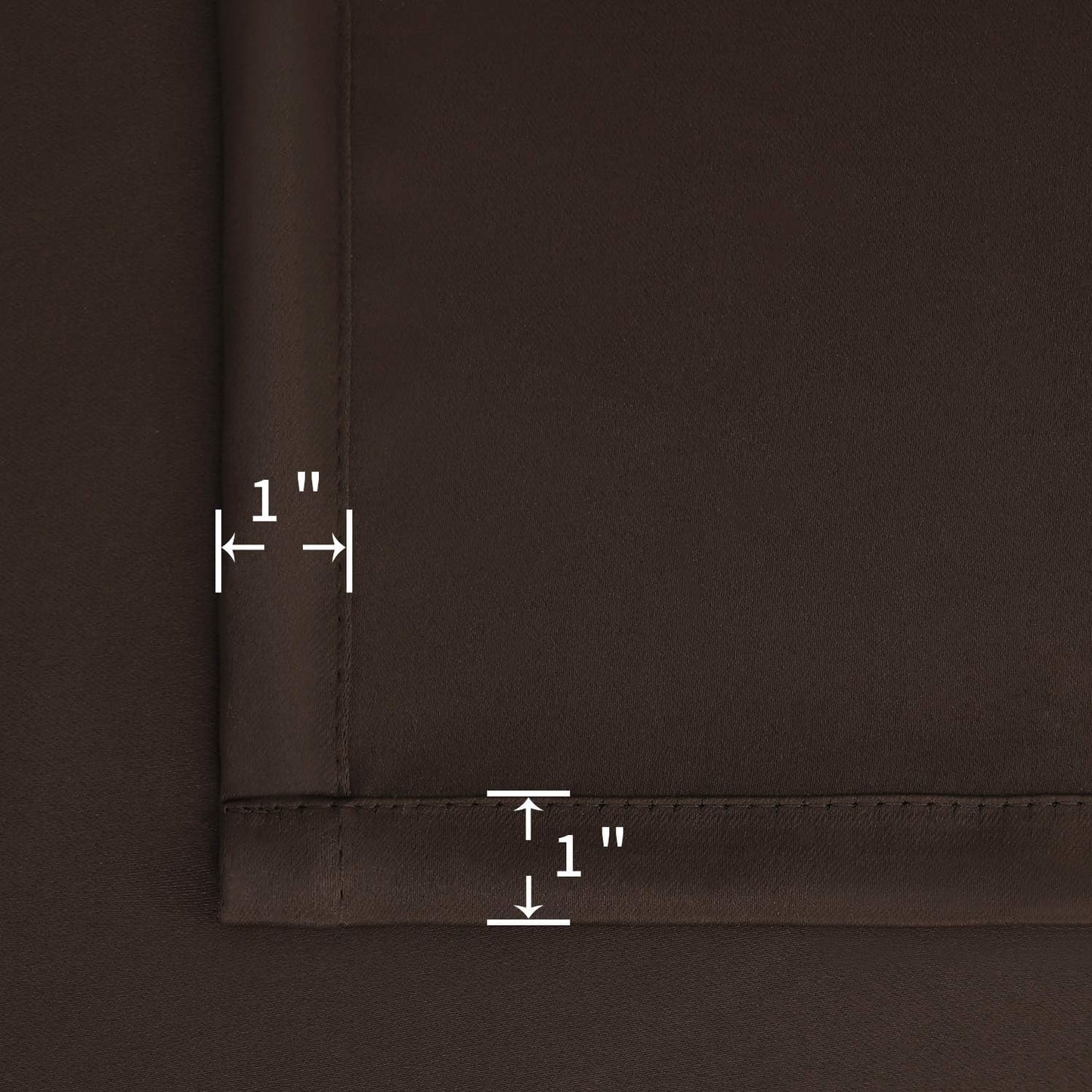 BGment Brown Blackout Curtains for Kitchen Cafe Window - Chocolate Half Window Drapes Thermal Insulated Blackout Blinds for Rv Bathroom Privacy, 34 x 30 Inch, 2 Panels