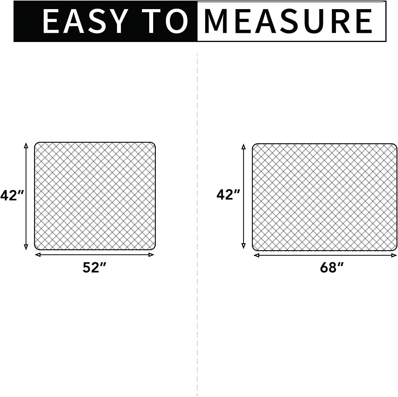 Easy-Going Sectional Couch Covers for Dogs L Shape Sofa Cover Reversible Sofa Slipcover Chaise Lounge Cover Furniture Protector Cover for Pets Dog Cat (42 x 52 inches, Pink/Pink)