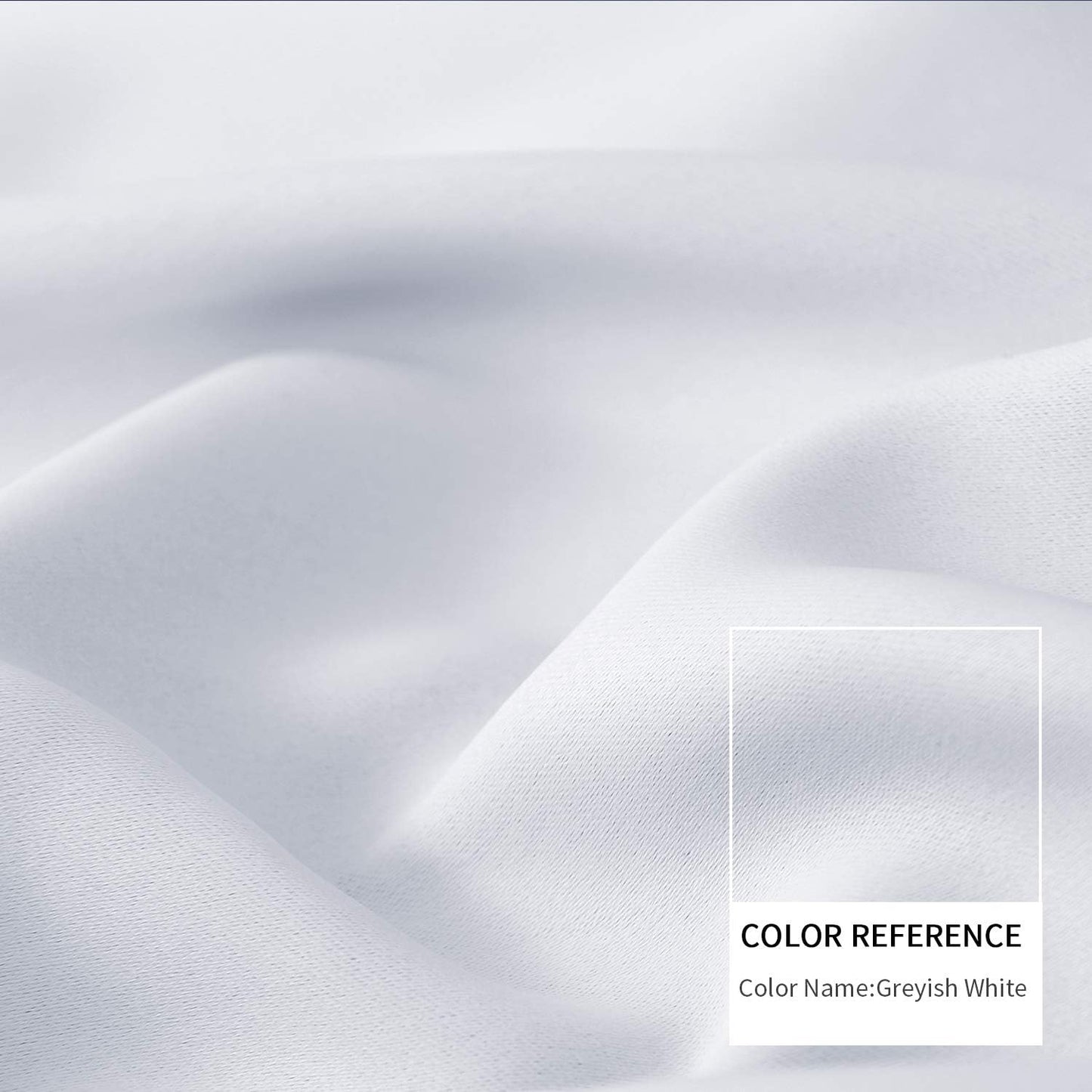 BGment Room Darkening Curtains 40 Inches Length - Rod Pocket Short Window Drapes Thermal Insulated for Bedroom Kitchen Cafe, Greyish White, 34 x 40 Inch, 2 Panels