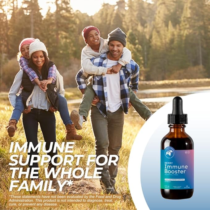 Mountain Meadow Herbs Berry Immune Booster for Kids Immune Support, with Elderberry and Echinacea - 2oz.