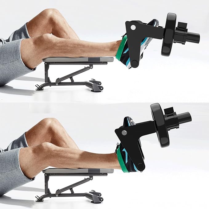 Tib Bar Single Foot Tibialis Trainer Bar Tibialis Trainer Calf Raise Machine,Professional Single Foot Tibialis Anterior Exercise Equipment for Strengthening Calves/Shins and Ankle(Black