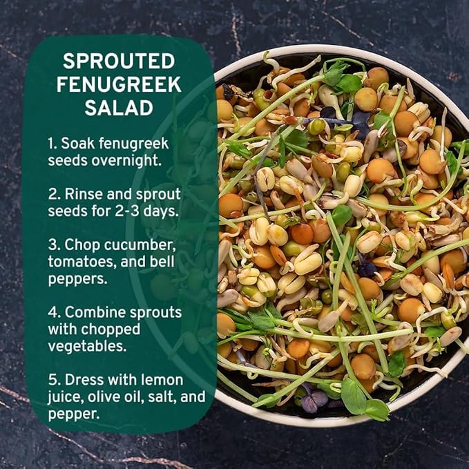HANDPICK Fenugreek Seeds (14oz) ALL NATURAL Fenugreek - Indian Origin Whole Methi Seeds (Trigonella Foenum Graecum) Fenogreco En Semillas | Resealable Ziplock Pouch