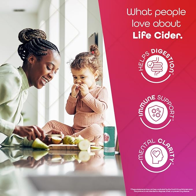 | 12 Pack (12 Fl Oz) | Berry Pear | Sparkling Apple Cider Vinegar Beverage | Aids Digestion & Immune System | Vitamin C, D3, Zinc, B12