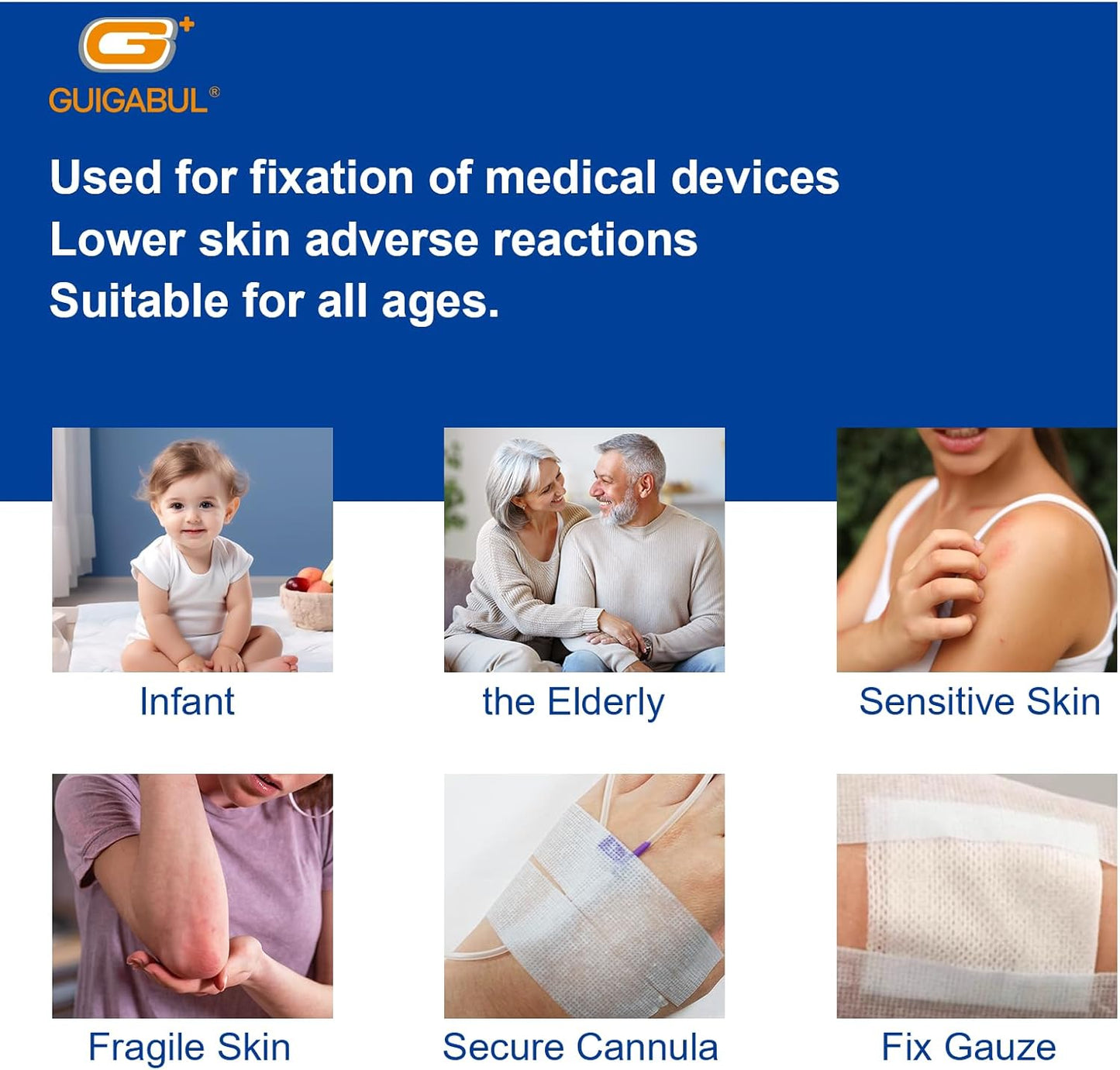 Silicone Surgical Tape 1" x 4yd (4 Rolls),Medical Tape for Sensitive Skin,Surgical Tape Pain-Free Removal Hypoallergenic Repositionable Adhesive Tape for Dressings,Face,First Aid