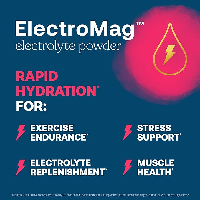 True Grace ElectroMag - 16 Stick Packs (Pack of 2) - Watermelon - Electrolyte Powder for Rapid Hydration - Sodium, Potassium, Magnesium & Cordyceps - Zero Sugar & Carbs - Non-GMO - 32 Total Servings