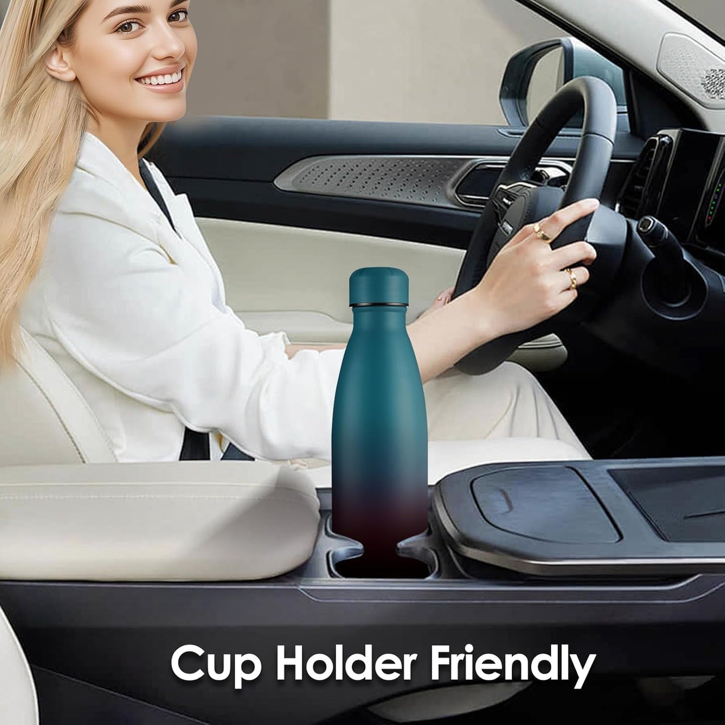 25oz Cola-Bottle Shaped Stainless Steel Leak-proof Water Bottle,Double Wall Vacuum Insulated Metal,Travel Mug For Sports Indoors & Outdoors,BPA-Free School Kid FlaskS,Mix(2 Pack)