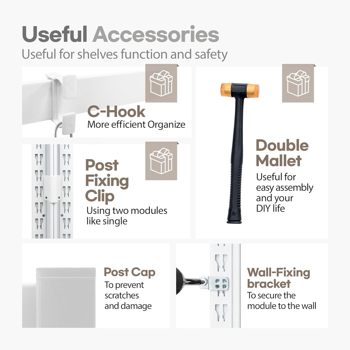 HOMEDANT House 5 Tier 24.4" W Laminated Metal Shelving Unit Adjustable Storage Utility Rack Heavy Duty Shelves Organization Multipurpose Shelf Kitchen Garage Pantry Closet 3 Pack