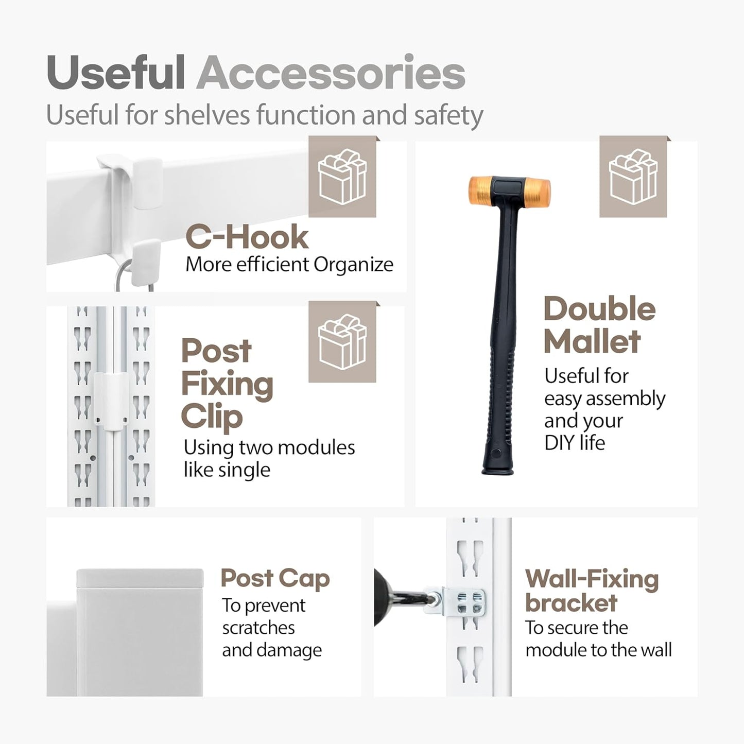 HOMEDANT House 5 Tier 24.4" W Laminated Metal Shelving Unit Adjustable Storage Utility Rack Heavy Duty Shelves Organization Multipurpose Shelf Kitchen Garage Pantry Closet 4 Pack