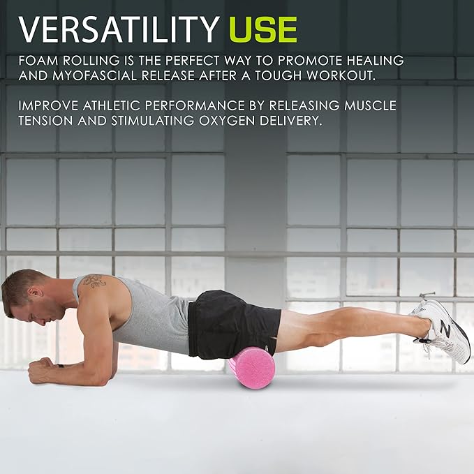 ProsourceFit High Density Foam Rollers 18 to 36 - inches Long, Firm Full Body Athletic Massage Tool for Back Stretching, Yoga, Pilates, Post Workout Muscle Recuperation